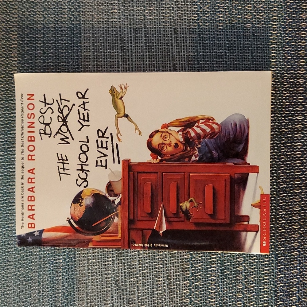 1996 THE BEST WORST SCHOOL YEAR EVER by Barbara Robinson - Original LIKE NEW !